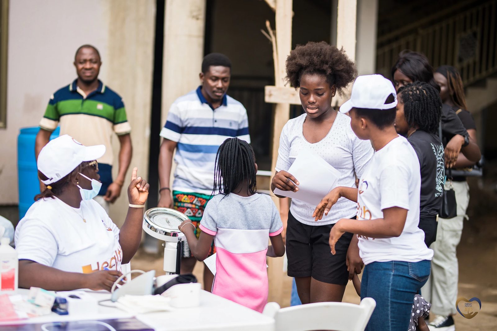 Community members gathered for screening